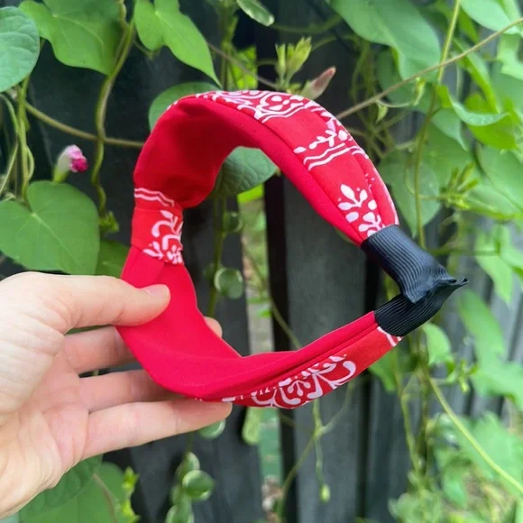 Paisley Print Top-Knot Headband - Picture 13 of 16